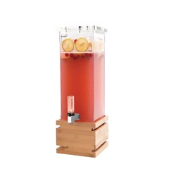 Beverage Dispenser with Bamboo Base 7.5L