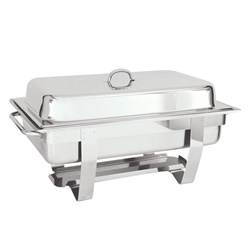 Stackable Chafer with Cover Clip Stainless Steel