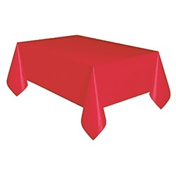 Tablecover Roll Red Plastic 30m
