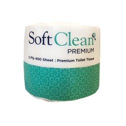 Soft Clean Premium Toilet Roll 2 Ply 400 Sheets