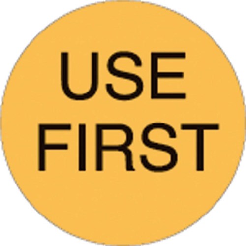 Use First Label Round Removable 40mm